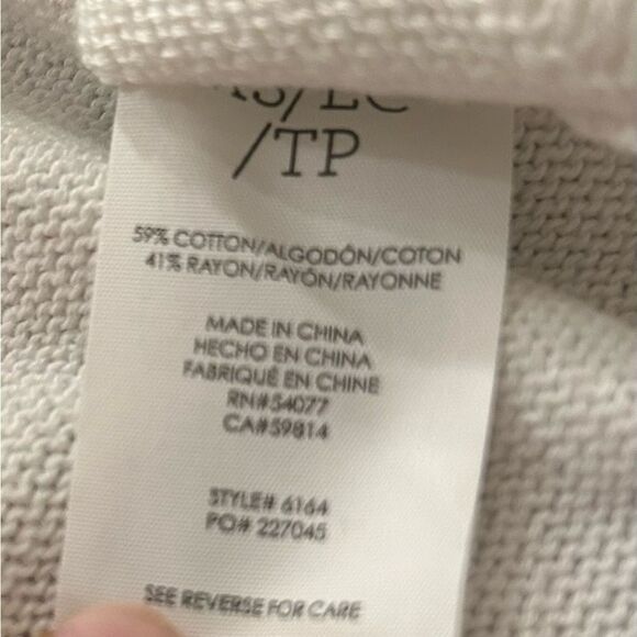 CAbi White Black Turnabout Cardigan Sweater Size XS style 6164 MSRP 130.00 - Picture 8 of 12